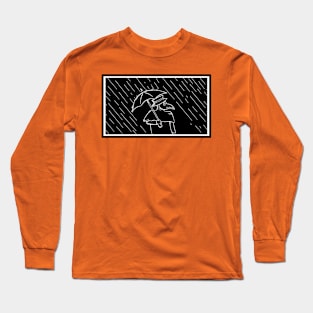 Plague Doctor in the Rain Long Sleeve T-Shirt